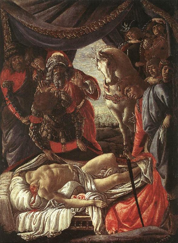 BOTTICELLI, Sandro The Discovery of the Murder of Holophernes bfg Sweden oil painting art